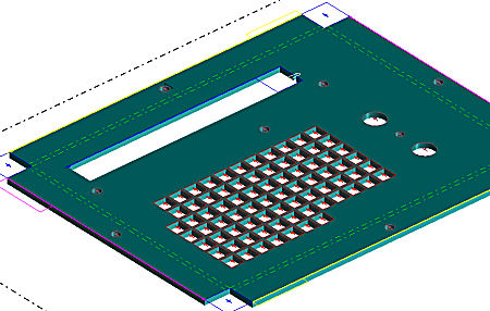 Optimized punch hits for power supply front panel in SmartCAM Advanced Fabrication