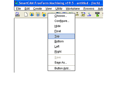 Pop-up menus on Icon Bar, Insert Bar, and main Menu Bar allow for quick display and repositioning.