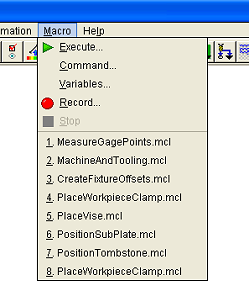 List of recently executed macros makes access to frequently used macros quicker and easier