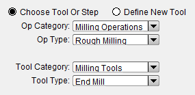 KBM Category and Type filter controls