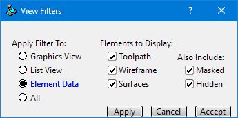 Element Data View Filters